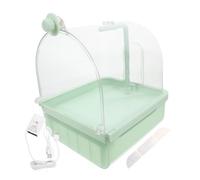 Hemobllo Automatique des Oiseaux Cage Oiseaux Perroquet Nid D'oiseau pour Cage Bain De Perroquet Nid De Perruche pour Animaux De Compagnie Radiateur Abdos Vert Clair