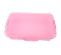 Hemobllo Bac à Sable pour Garçon Et Filles avec Moules Espace, Moyenne Taille Transparente Rose, Jeu Sensoriel Créatif pour Développement Motricité Fine Et Créativité, Kit Éducatif Ludique