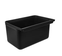 Hemobllo Bac de Rangement de Nettoyage Noir en Plastique Grosse Capacité Corbeille Spacieuse pour Chariot de Nettoyage Accessoires Pratiques pour Hôtels