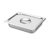 Hemobllo Bac Inox Alimentaire Rectangulaire pour Buffet avec Couvercle Plateau de Service et pour Familles Restaurants et Événements