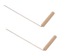 Hemobllo Baguettes De Sourcier en Laiton, Kit De Bâtonnets De Divination pour Activités Extérieures, Longueur Adaptée, Surface Lisse, Outil Portable De Détection pour Camping Et Chasse