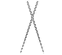 Hemobllo Baguettes Longues en Acier Inoxydable 2 Paires, Antidérapantes et Robustes, pour Cuisiner Nouilles et Fondue Asiatique en Haute Température