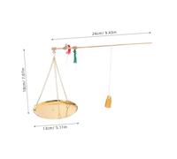 Hemobllo Balance Chinoise Traditionnelle Balance Portable Manuelle pour Médicinales Cuisine Pâtisserie et Préparation Outil Polyvalent pour Usage Domestique et Professionnel