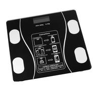 Hemobllo Balance Connectée Intelligente USB Rechargeable Impédancemètre Corporel Précis pour Graisse et Muscle Pèse-personne Numérique Noir Compact avec Trempé Fonction Auto- Off Suivi