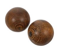 Hemobllo Balles de Massage Bois Rouge de Boules de Fitness Portables pour Exercices des Mains et Massage Musculaire Boules de Rééducation pour Adultes et Seniors