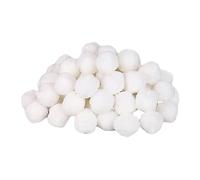 Hemobllo Balles Filtrantes pour Piscine 500g en Fibre Réutilisables pour Filtration Nettoyage Eau Flottante Écologique