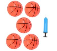 Hemobllo Ballon de Basket Gonflable pour Garçon et Filles avec Pompe, Jouet Léger en PVC, pour Fête d'anniversaire et Jeux Intérieur Extérieur Couleur Aléatoire