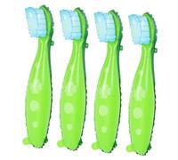 Hemobllo Ballon Extra-Large de Brosse à Dents 4 Pièces PE Vert