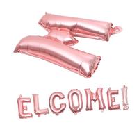 Hemobllo Ballons Welcome Rose Doré pour Décoration Fête de Rentrée Scolaire de Lettres pour Accueil et Fête