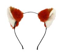 Hemobllo Bandeau Accessoire de Costume Facile à Utiliser Oreilles de Renard en Peluche Oreilles Amovibles pour Fêtes d'Halloween et Représentations Scéniques