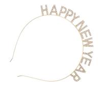 Hemobllo Bandeau Chic Décoratif Pour Cheveux Ornement De Fête Avec Message Année Pour Nouvel An Célébrations