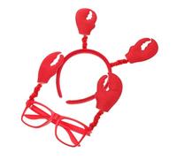 Hemobllo Bandeau Garçon Fille et Adultes Crabe Lunettes Bandeau Décoratif pour Fêtes Anniversaire Halloween