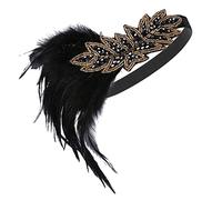 Hemobllo Bandeau Plumes Années Accessoire de Mariage Chic et Filles pour Fêtes et Photographies Élégance et Style Au