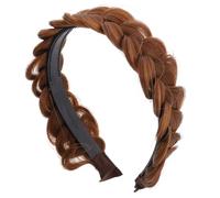 Hemobllo Bandeau Tressé Naturel avec Dents pour Femme Perruque Tête Antidérapante Confortable pour Coiffure Mode Accessoires Cheveux Filles