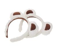 Hemobllo Bandeaux Ajustement Antidérapant 2pcs Oreilles D'ours en Peluche Accessoires Cheveux Kawaii pour Filles et Femmes pour Halloween et Maquillage
