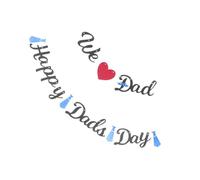Hemobllo Banderole Décorative Fête des Pères pour Maison et Fête Guirlande Suspendue Joyeuse We Dad Décoration Intérieure et Extérieure pour Anniversaire Papa