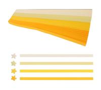 Hemobllo Bandes de Papier Origami Étoiles Jaunes Dégradé 5400 Pièces Papier Double Face pour Étoiles en Origami DIY Kit Créatif de Bandes Colorées pour Décoration Loisirs Créatifs et