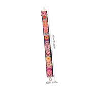 Hemobllo Bandoulière Sac Vintage Brodée Fleur Sangle Réglable pour Banjo et Guitare Folk Accessoire et Élégant pour Sac à Main