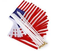 Hemobllo Bannière Adhésive Américaine Portable en Dacron 30pcs pour Décoration Patriotique du Jour de L'indépendance Style Américain