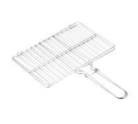 Hemobllo Barbecue Antiadhésive Acier Inoxydable Épaisse avec Pince pour Poisson Accessoire de Grillade et Portable pour Camping et Pique