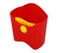 Hemobllo Barquette Frites Réutilisable en PP, Boîte à Snacks Portable Rouge