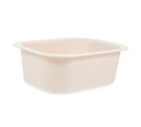 Hemobllo Bassine D'eau en Plastique Pp Épaisse pour Bébé, Robuste et Pratique, pour Table de Change de Bain et Change, Petite Bassine Portable Beige