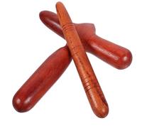 Hemobllo Bâtonnets D'acupuncture en Bois Favorisant la Circulation Sanguine Lot de 2 Outil de Massage Multifonctionnel Forme Croix et Ronde pour Massage des Jambes et Dos