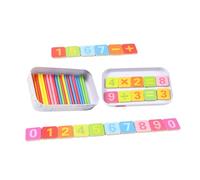 Hemobllo Bâtons de Comptage pour Garçon et Filles Jouet Éducatif en Bois Aide Pédagogique pour L'Apprentissage des Mathématiques Développement Global Concentration et Mémoire Visuelle