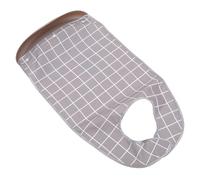 Hemobllo Bavoir Adulte Imperméable Réutilisable et Lavable pour Personnes Âgées Protection Vêtements Repas Grand Modèle Gris Confortable et Pratique