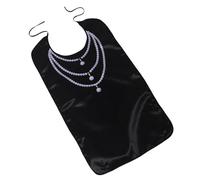 Hemobllo Bavoir Imperméable pour Adultes Âgés, Réutilisable en Tissu à Trois Couches Perle, Protection Large Anti-taches pour Repas Confortables des Personnes Âgées, Tablier Lavable