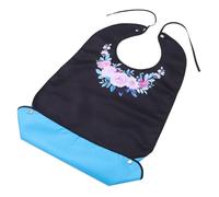 Hemobllo Bavoir pour Adultes Anti-fuite en Polyester Léger, Taille Unique, Protection Vêtements Pratique pour Personnes Âgées, Repas à Domicile Institution, Aide au Repas et Maintien