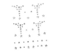 Hemobllo Bijoux De Maquillage Visage Strass Autocollants 1 Planche Gemmes Précieuses Pour Festival Soirée Corps Yeux Décoratifs Visage