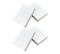 Hemobllo Bloc-notes de Mathématiques Papier Millimétré Blanc, Papier Quadrillé à Double Usage, une Face Axes Xy, une Face Vierge, pour Exercices de Mathématiques en Milieu Éducatif