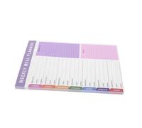 Hemobllo Bloc-notes de Planification Repas Pages Non Datées avec Carnet Courses Détachable Planificateur Hebdomadaire et Mensuel pour Gestion Santé Organiseur Pratique Aimanté pour Frigo