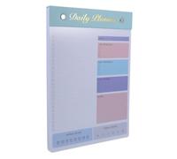 Hemobllo Bloc-notes Détachable pour Agenda, Planificateur de Travail, Papier Bleu, 80 Feuilles, Léger, pour Écrire le Planning Quotidien, Bureau et Maison, Étudiants et Enseignants