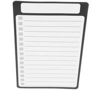 Hemobllo Bloc Notes Magnétique pour Courses avec Film Pet Effaçable Adhère Au Réfrigérateur et Surfaces Métalliques Pratique pour Messages et Listes