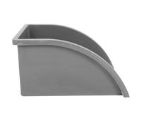 Hemobllo Bloc Pare-Éclaboussures pour Descente de Gouttière en Plastique Gris Bac de Récupération d'Eau de Pluie Solide Déflecteur d'Eau Compact pour Jardin et Gestion des Eaux Pluviales