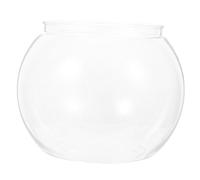 Hemobllo Bocal Transparent Rond Plastique pour Poissons et Terrarium Conteneur Floral Hydroponique pour Décoration de Table de Mariage et Bureau pour Goldfish et Petits Tortues