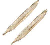 Hemobllo Bois Plateau Décoratif de Fruits Secs Moderne, 2 Pièces | Service Apéritif, Usage la Cuisine et Table, Finition Simple, pour Hôtes, Cafés et Présentation Élégante
