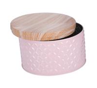 Hemobllo Boîte à Biscuits Métallique Rose Hermétique avec Couvercle Boîte Cadeau Décorative pour Bonbons Gâteaux et Rangement Réutilisable pour Fêtes et