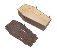 Hemobllo Boîte à Bonbons Cercueil Halloween Boîte Décorative Gothique Organiseur Compact pour Friandises Décor de Fête et Centre de Table Spooky