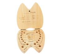Hemobllo Boîte à Dents De Lait Bois Forme Dent Rangement Compact Et Léger Coffret Souvenir Pour Garçon Et Fille Cadeau De Naissance
