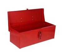 Hemobllo Boîte À Outils en Métal Robuste Et Portable, avec Fermeture À Loquet Et Poignée, Étui De Rangement pour Outils De Construction, pour La Maison, Le Garage, Rouge