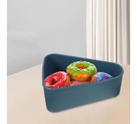 Hemobllo Boîte à Pizza en Silicone Réutilisable Petite Taille Bleu Contenant Alimentaire Sûr et Stable Porte-Parts de Pizza pour Transport et Conservation Lors de Pique-Niques et