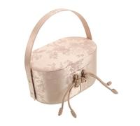 Hemobllo Boîte à Souvenirs de Mariage Brocart avec Poignée Boîte à et Biscuits Décorative Conteneur de Friandises pour Invités Élégant pour Fiançailles et Nuptiale