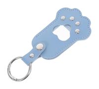 Hemobllo Boîte à Souvenirs pour Animaux Porte-clés Forme de Patte Commémoratif Cuir PU Contenant Poils ou Photos Souvenir Portable pour Chiot