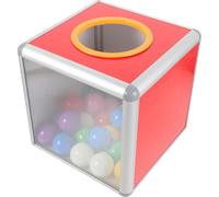 Hemobllo Boîte à Tirage Carrée Transparente avec Boules Colorées Urne Multi-Usage Sécurisée pour Loterie Collecte de Dons et Événements Festifs Couleur Couleur