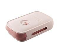 Hemobllo Boîte à Œufs pour Réfrigérateur Conteneur à Œufs pour Congélation en Pp Rose, Modèle Tiroir avec Couvercle, Grosse Capacité, Trous de Ventilation, pour Salle à Manger et