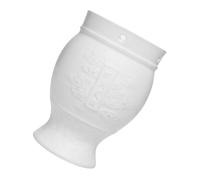 Hemobllo Boîte de Brûleur à Moxibustion Portable Blanc Mat en Céramique Porte-cônes de Moxa et Grattoir Gua Sha, Réservoir de Chaleur pour Massage Bien-être Corps et Relaxation