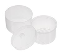 Hemobllo Boîte de Nettoyage Ongles avec Plateau Amovible Plastique Résistant pour Outils Manucure et Pédicure Pratique et Rangement Portable pour Accessoires Nail Art